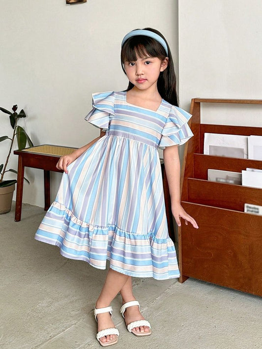 BLUE SOFT TESTING TOMATO DRESS