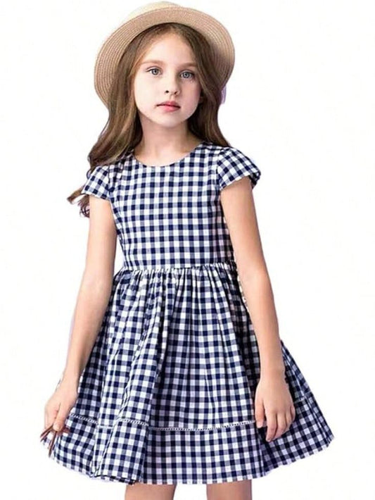 Little Girls Short Sleeve Dresse